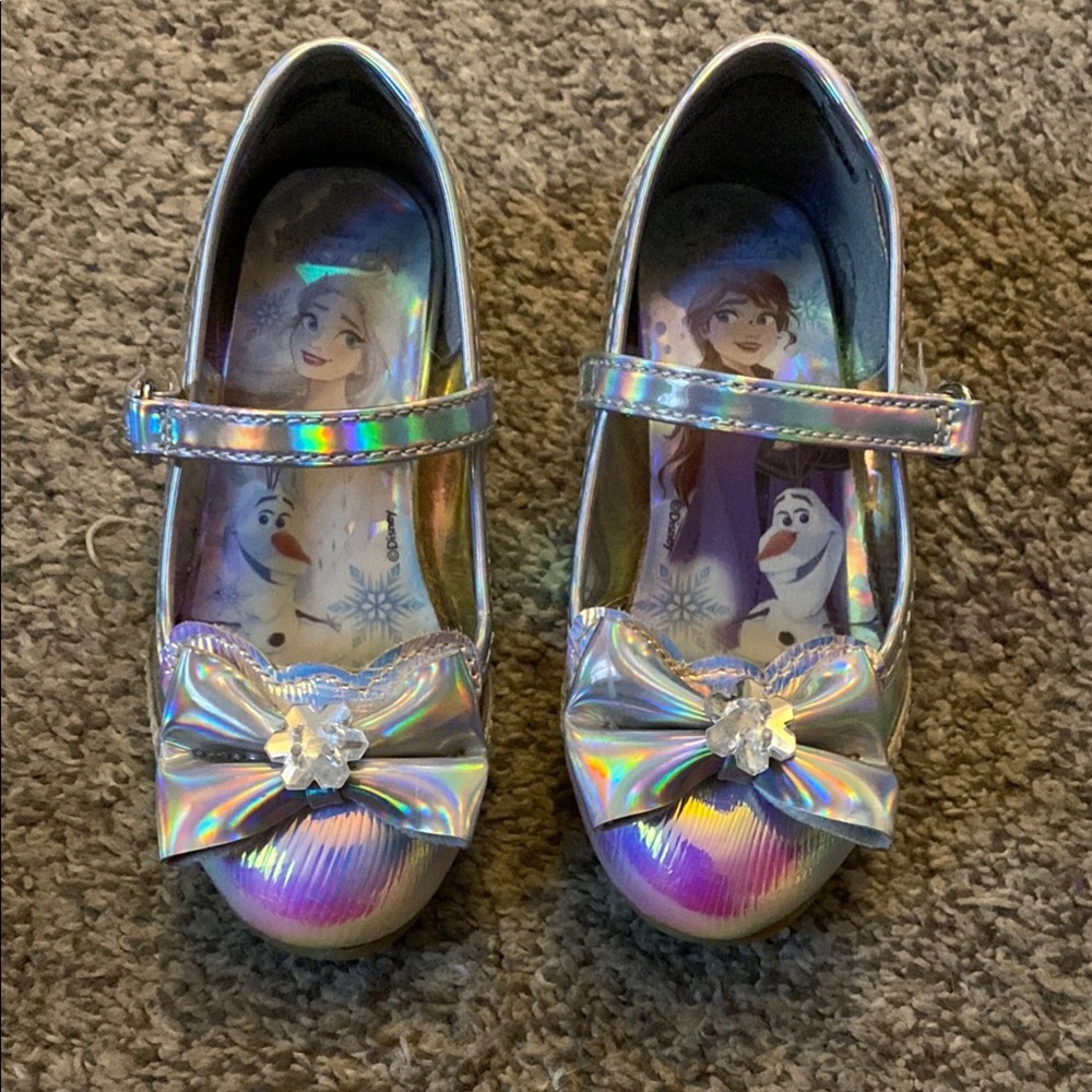 Disney Silver Dress Shoes with Character Artwork